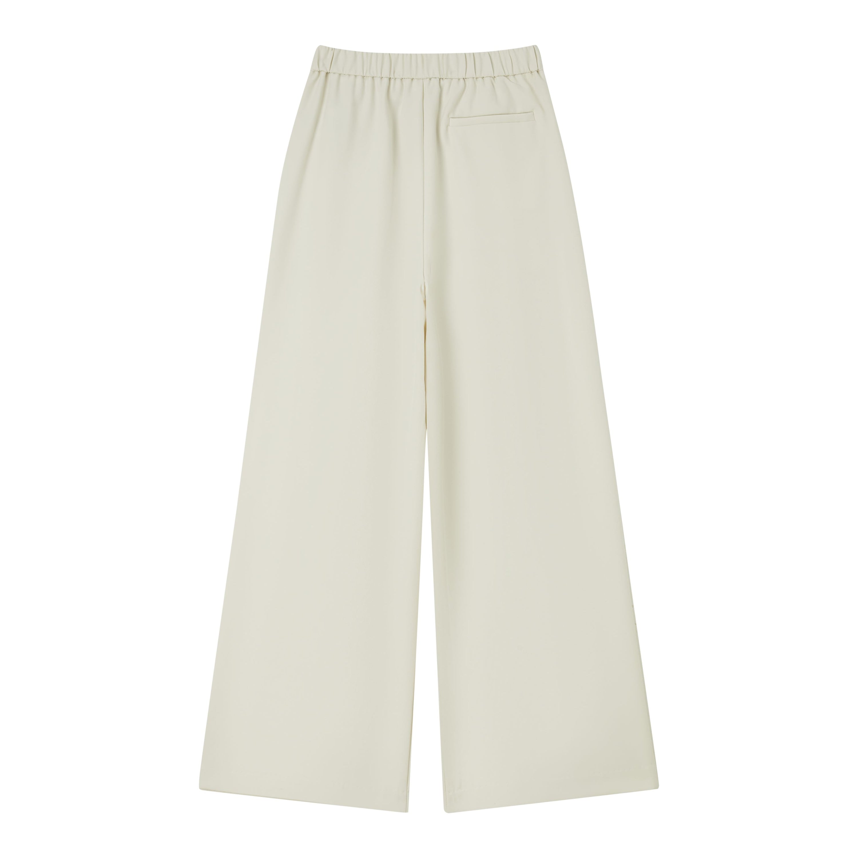 White Drape Drawstring Lounge Pants