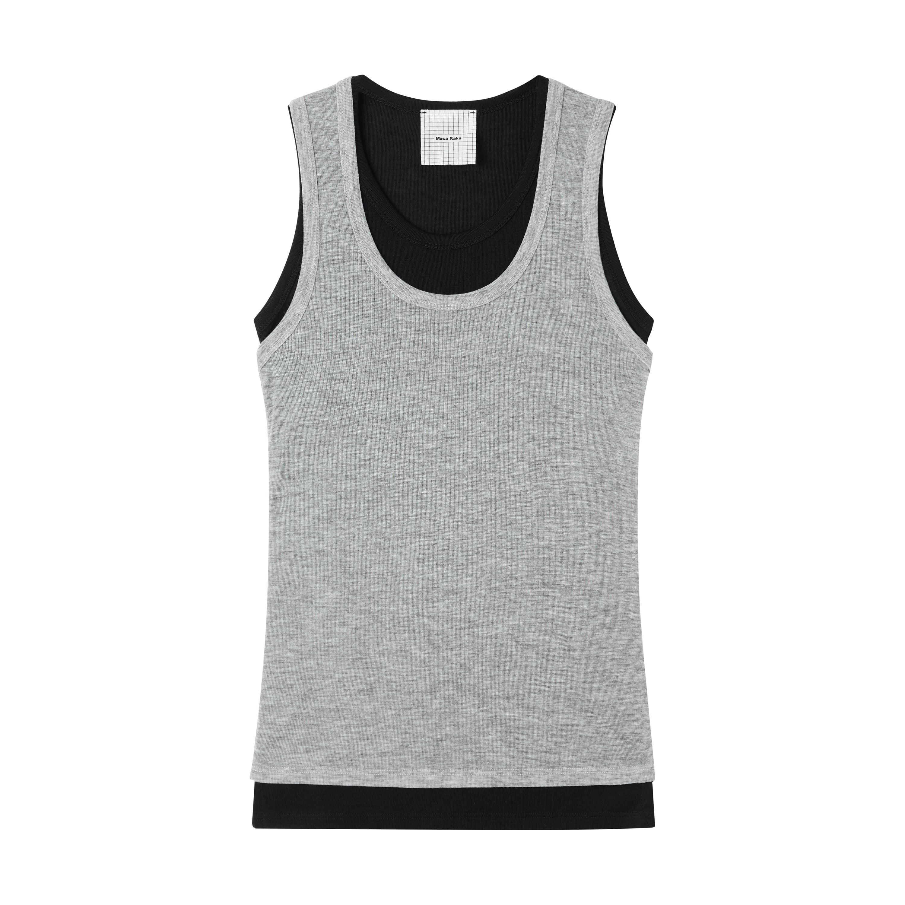 Grey Two Piece Casual Vest