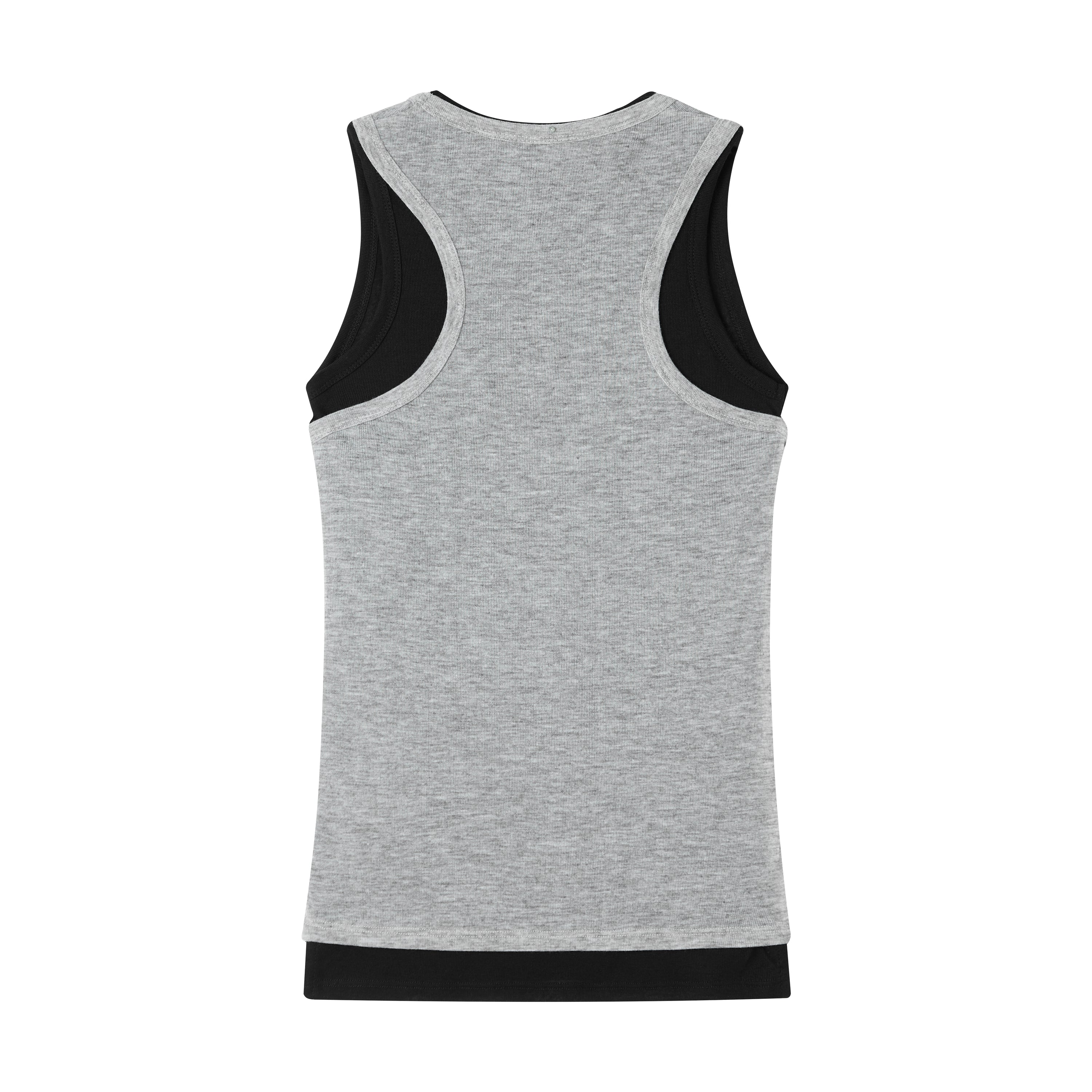 Grey Two Piece Casual Vest