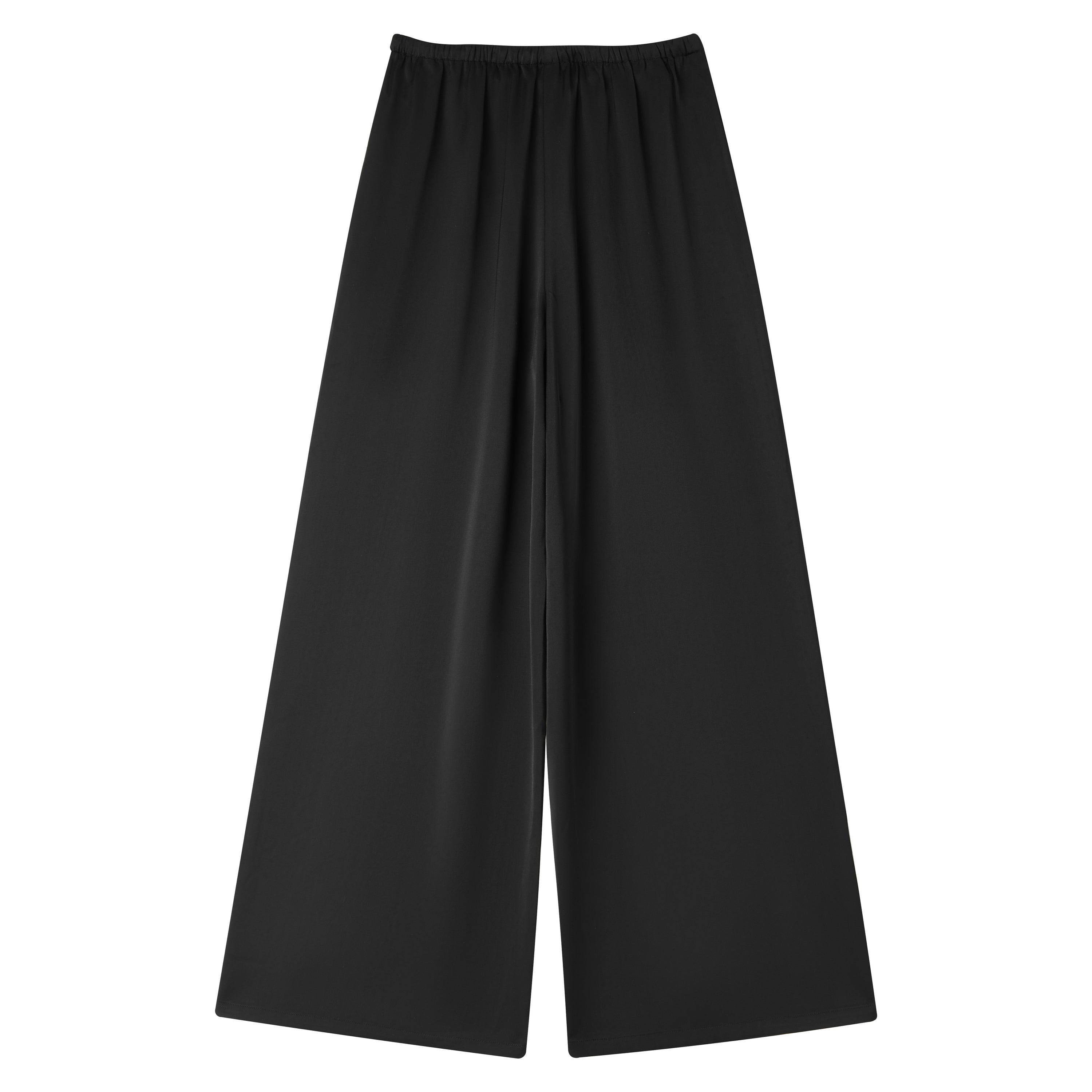 Black Drape Drawstring Lounge Pants