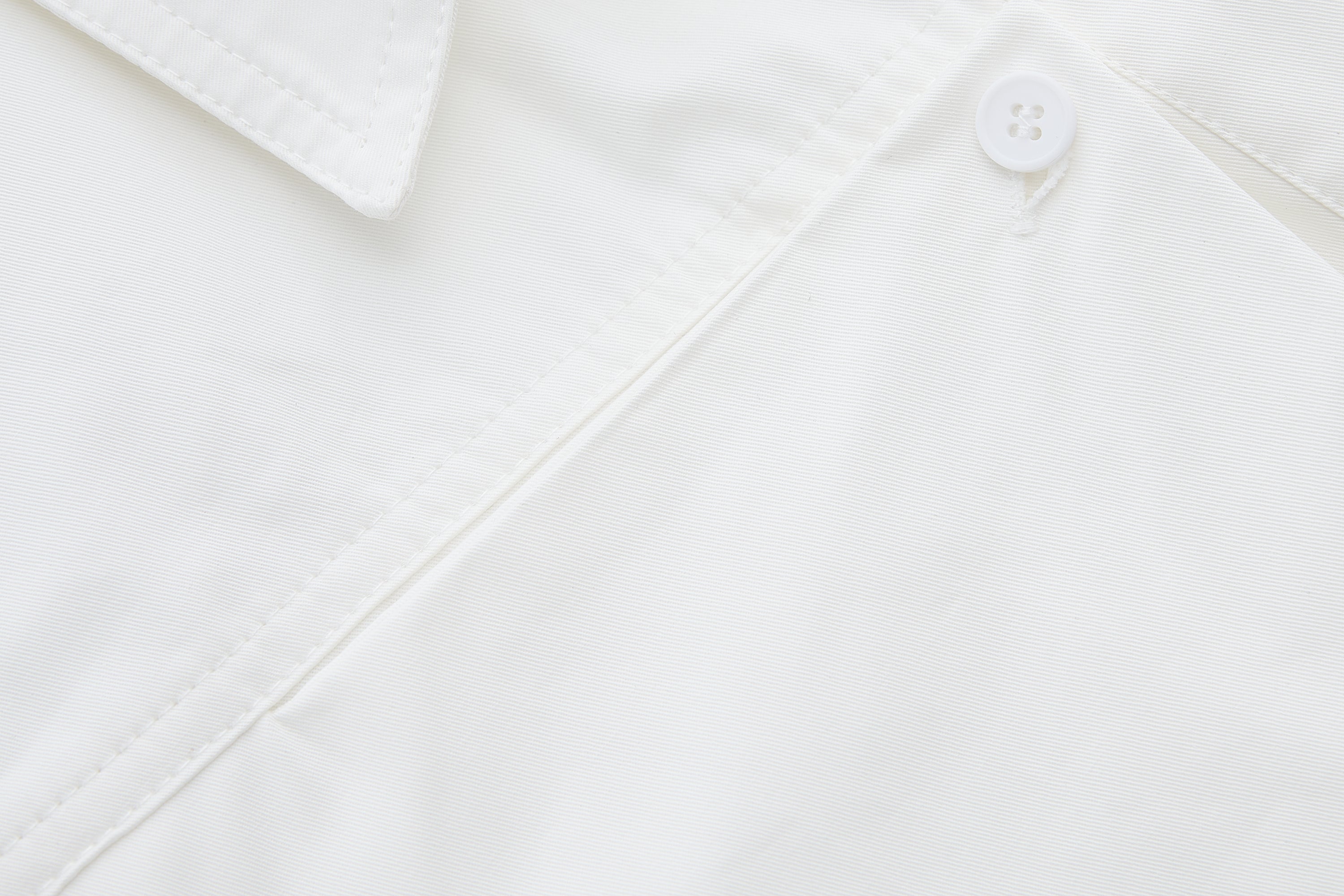 White Deconstructed Cropped Shirt