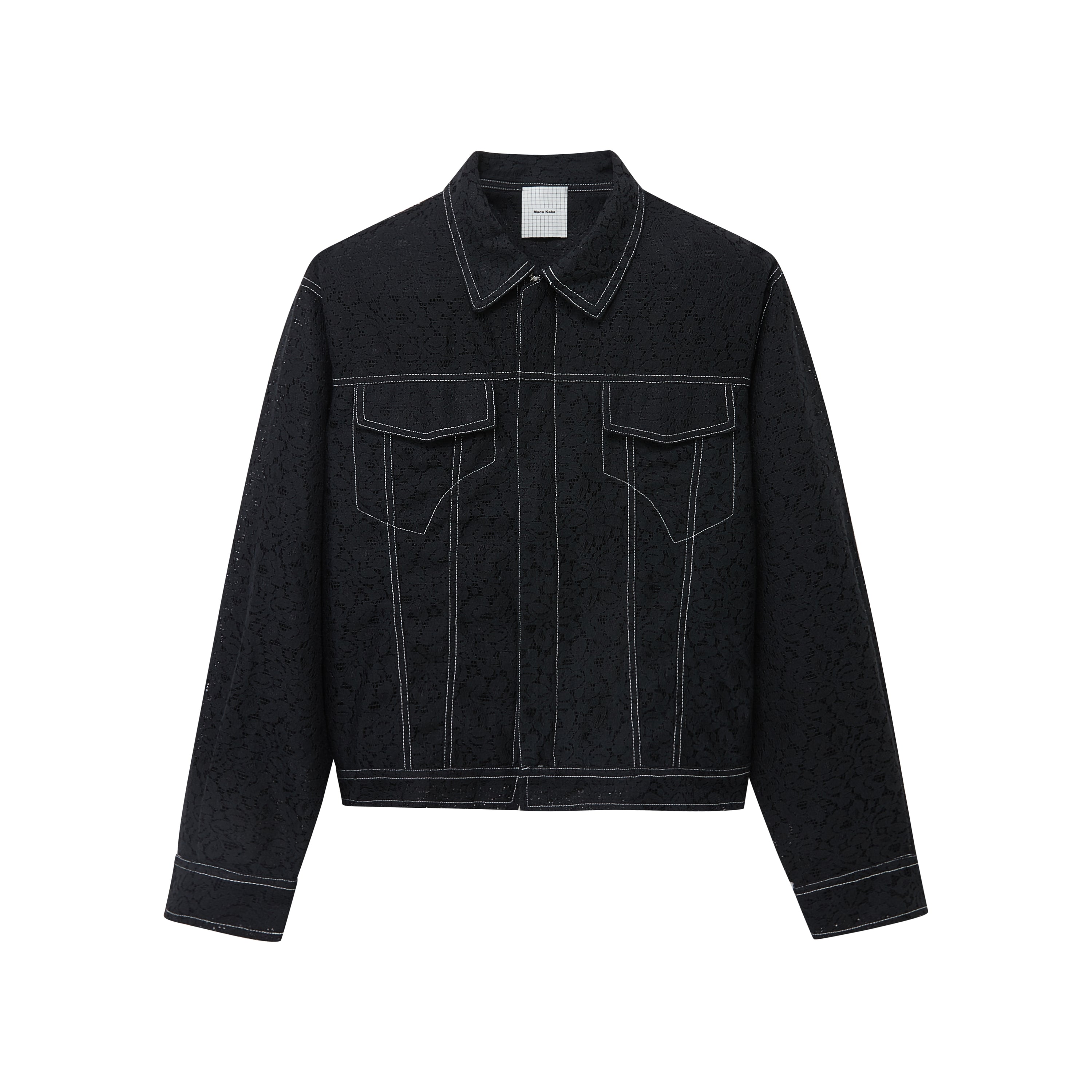 Black Stitching Lace Jacket