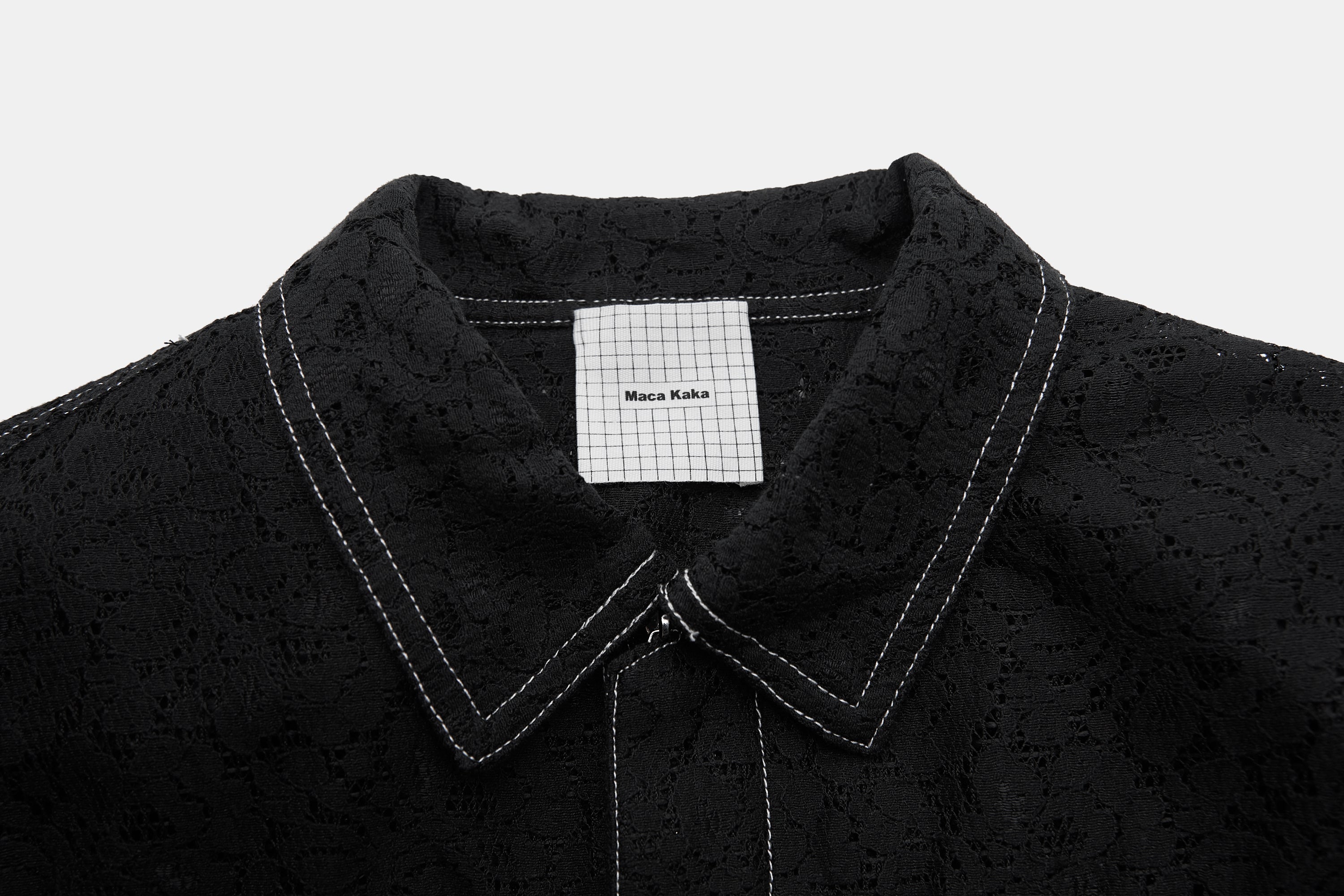 Black Stitching Lace Jacket