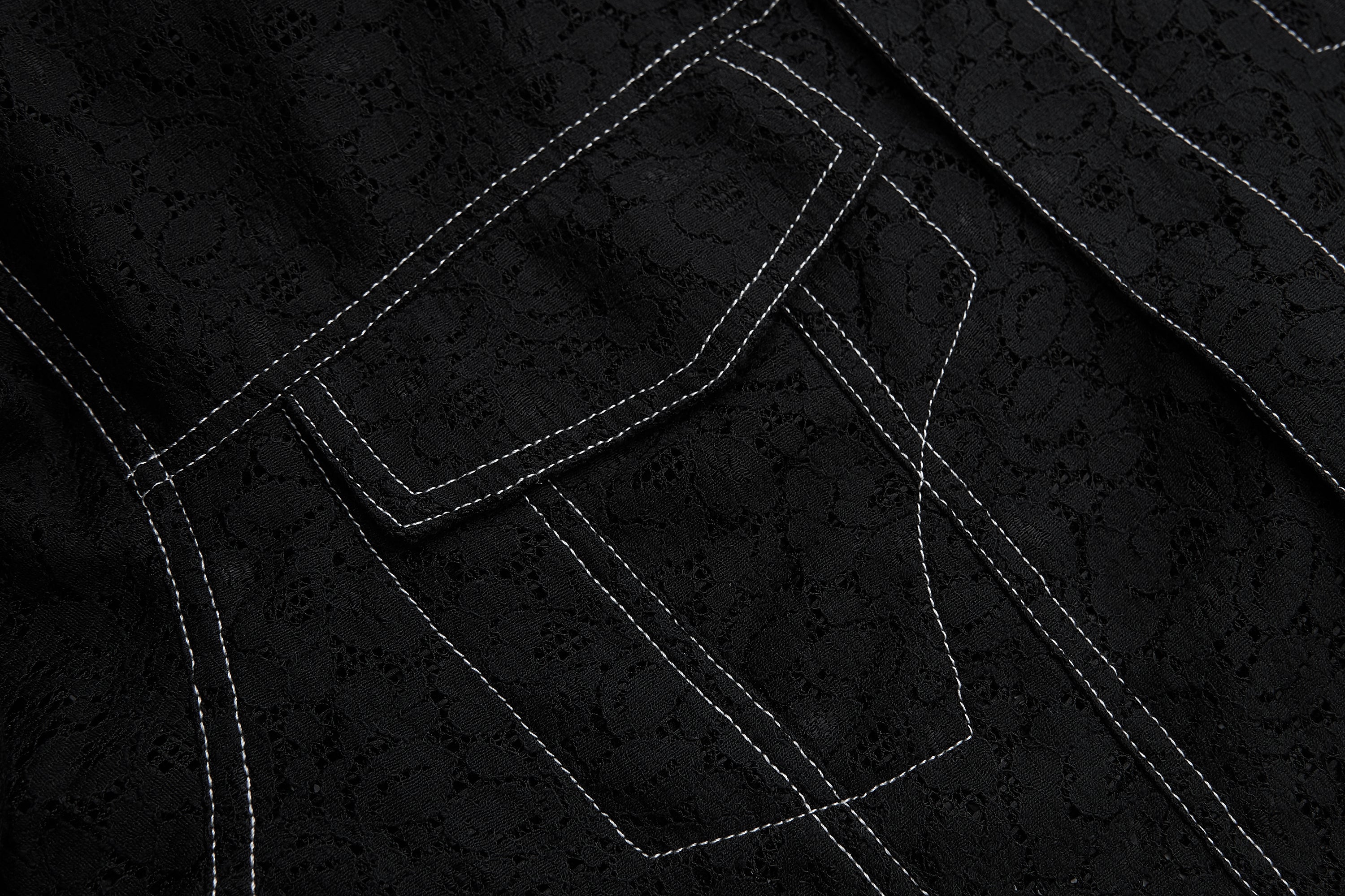 Black Stitching Lace Jacket