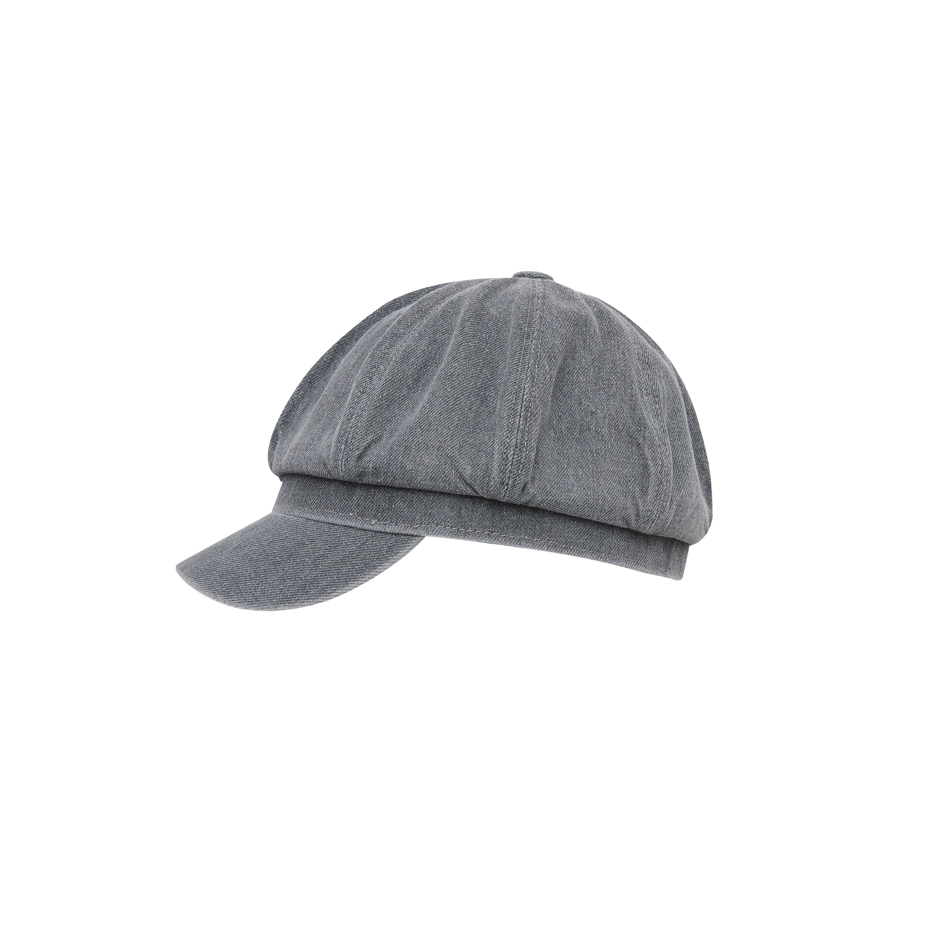 Lila Denim Grey Beret Hat