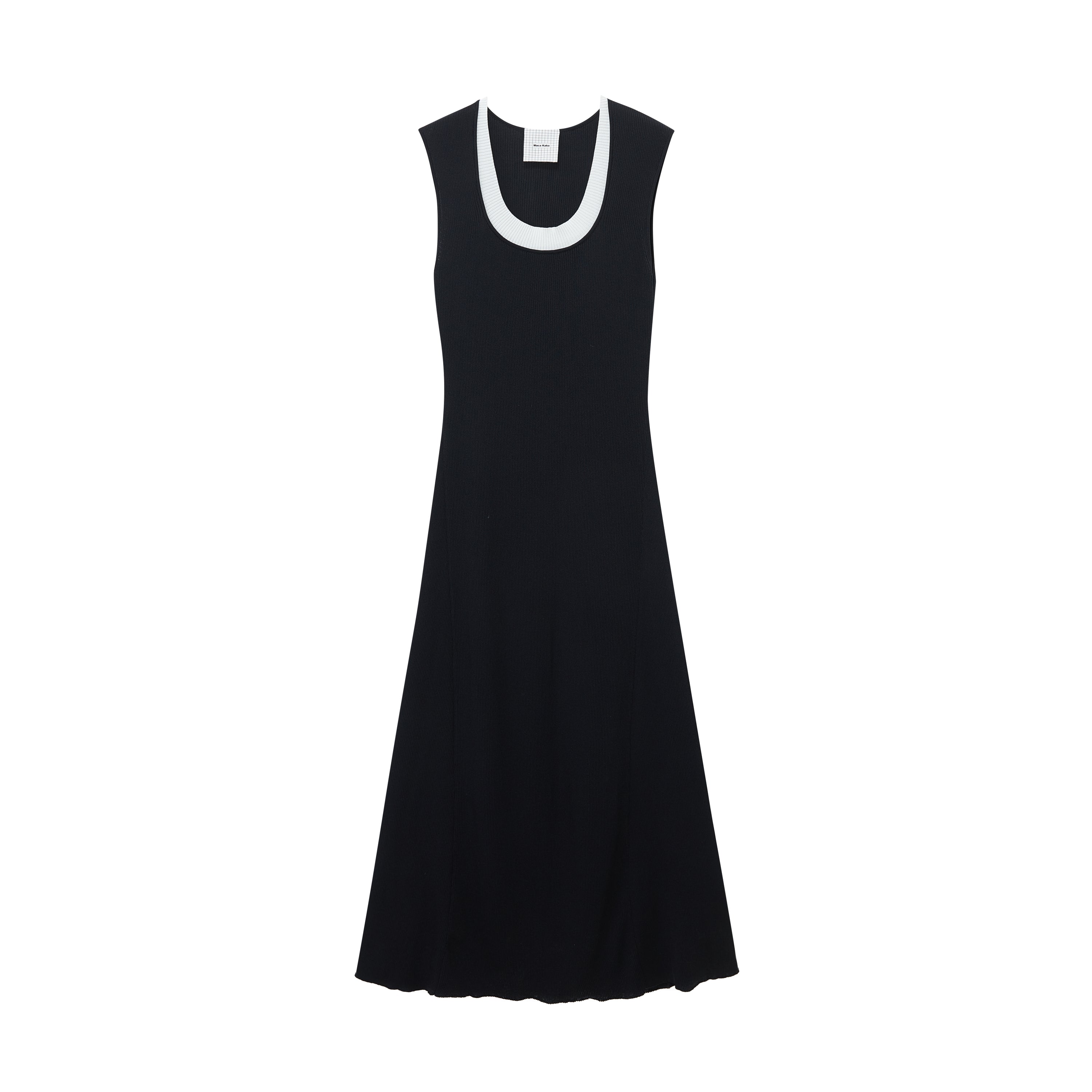 Black Knitted Vest Dress