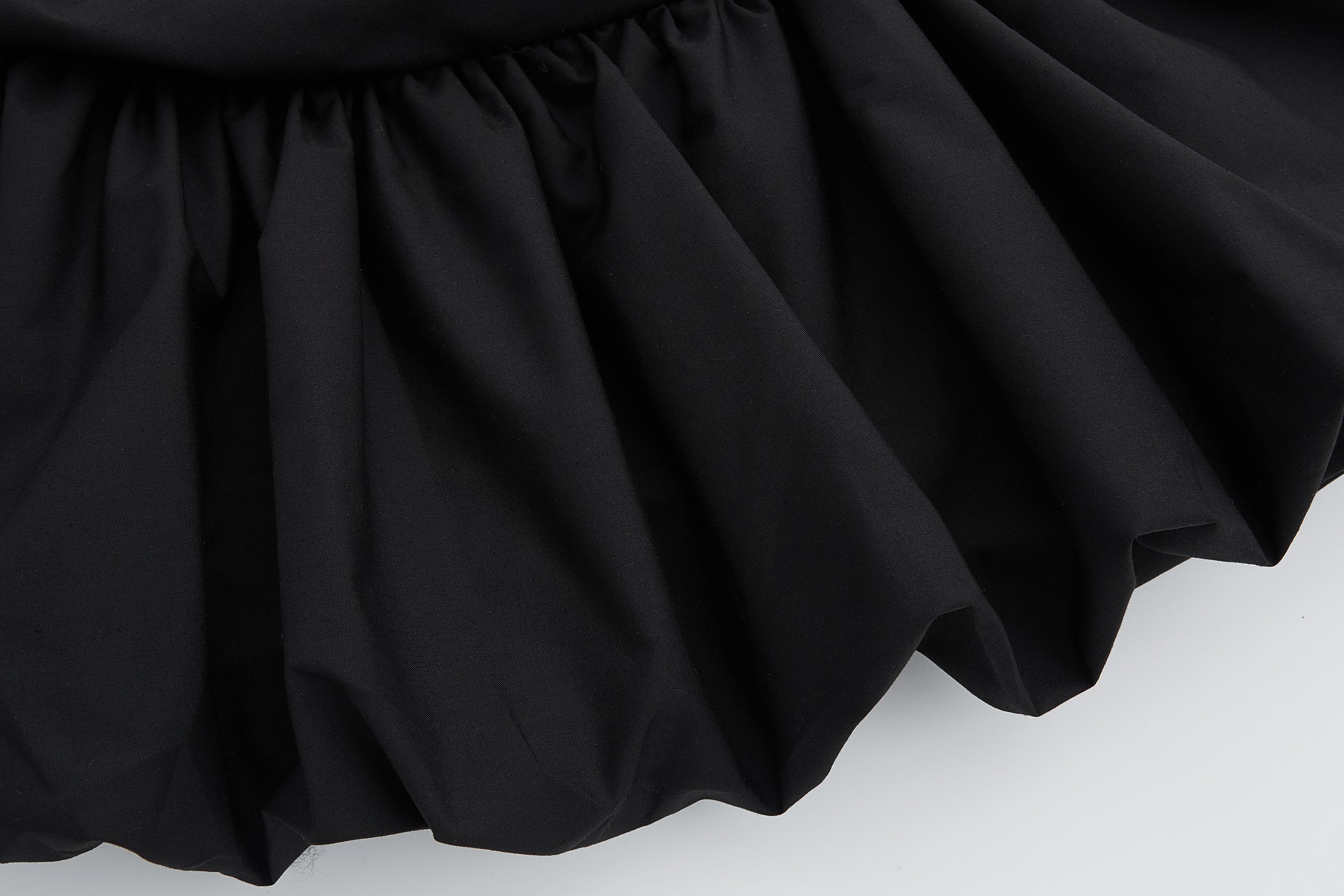 Black Pleated Tube Top