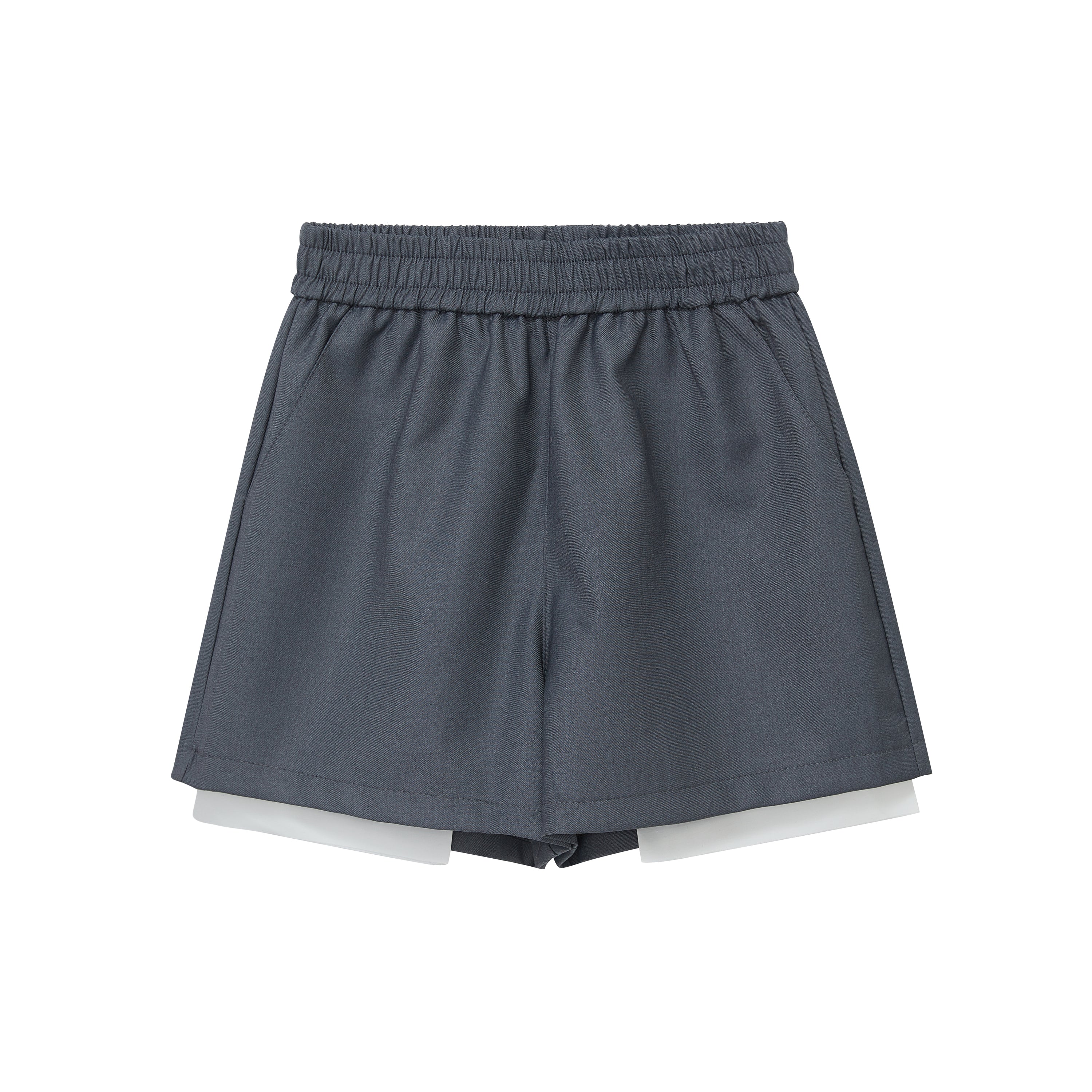 Raw Edge Suit Shorts